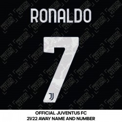 Ronaldo 7 (Official Juventus 2021/22 Away Name and Numbering)